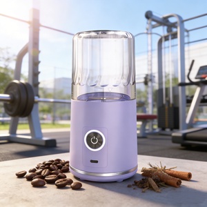 Portable <b>Grinder</b> 260ml Battery Powered USB Rechargeable Heavy Duty BPA Free Food Grade Low Noise Leak Proof Ice Crushing Turbo - Product Image 3