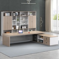 Scrivania da Ufficio a L in MDF con Garanzia di Soddisfazione, Scrivania Modulare in Legno per Manager, Postazione di Lavoro per Ufficio Domestico