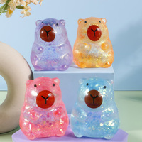 Desain baru Maltose kecil Capybara mainan Remas Glitter hewan penghilang stres mainan Remas bola stres klasik kapsul Fidget bola