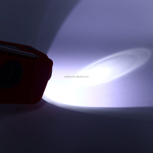 Đa chức năng tay có thể sạc lại đài phát thanh di động ngoài trời khẩn cấp năng lượng mặt trời Điện Tay Crank đài phát thanh SOS báo động <span class=keywords><strong>Dynamo</strong></span> đài phát thanh di động - Product Image 3