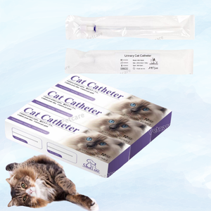 Catéter Urinario Estéril para <span class=keywords><strong>Gatos</strong></span>, Catéter Uretral de 1.0/1.3 mm (Catéter para <span class=keywords><strong>Gatos</strong></span>, Sin Dolor) para Uso Veterinario al Mejor Precio - Product Image 1