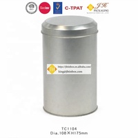 Boîte de rangement hermétique ronde JH Newfangled pour thé chinois, café et poudre de cacao, impression offset artisanale