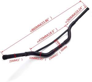 Racepro 3มม. ความหนา1-1/4 "มือจับฮอลลีวูดอ้วนสำหรับ Harley Sportster XL1200 softail Dyna fxdb - Product Image 3