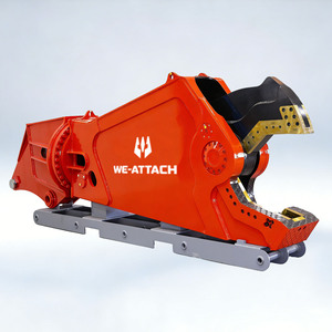 We-Attach WOS17 強力油圧スクラップメタルシャー 耐久性のある回転式イーグルタイプ鋼梁シャー 35～40トン級掘削機用 - Product Image 1