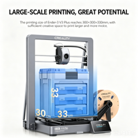 Imprimante 3D de bureau Ender 3 V3 Plus, grand volume d'impression, haute vitesse, double moteur, machine de prototypage FDM DIY