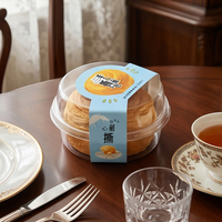 Conteneur alimentaire carré en plastique PET transparent de qualité alimentaire, épaisseur 3 mm, impression personnalisée OEM/ODM disponible, pour boulangerie, gâteaux, pain