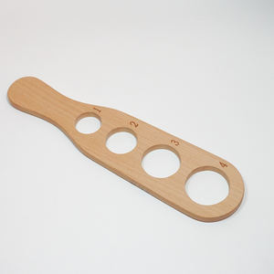 Outil de cuisine spécial Spaghetti Règle de mesure Spot 4 trous en bois Nouilles Spaghetti Mesureur Règle - Product Image 3
