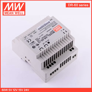 Alimentation électrique sur rail DIN MEANWELL 24V 60W <span class=keywords><strong>DR</strong></span> 60 <span class=keywords><strong>24</strong></span> Adaptateur de commutation AC DC à tension constante pour l'éclairage LED et la vidéosurveillance - Product Image 3