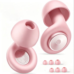 Black Reusable Noise Isolating Ear <b>Plugs</b> Foam Insert Ear Muffs Sleep <b>Travel</b> Quiet Design - Product Image 6
