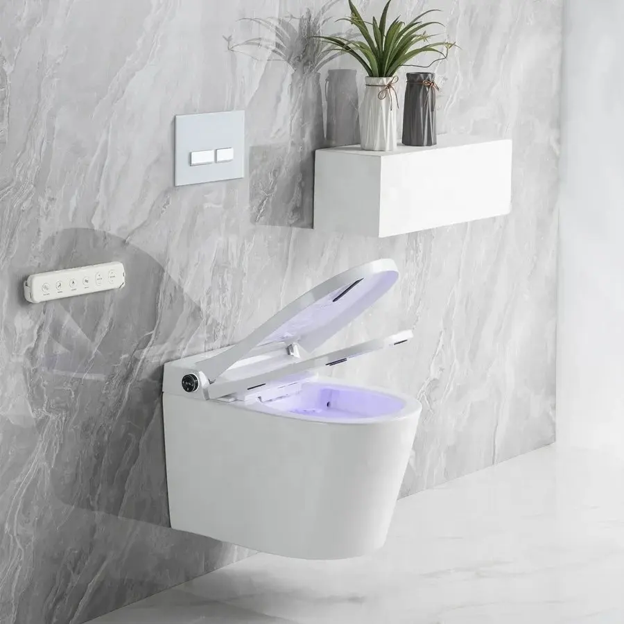 אירופאי עיצוב חכם חיישן חדר אמבטיה חכם wc קיר בידה אלקטרוני רכוב שירותים