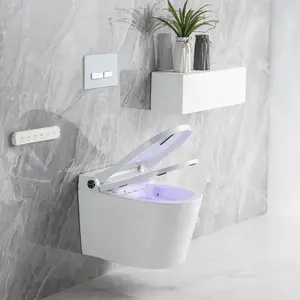 Европейский дизайн умный датчик ванной комнаты Туалет электронный биде настенный Интеллектуальный унитаз умный настенный унитаз