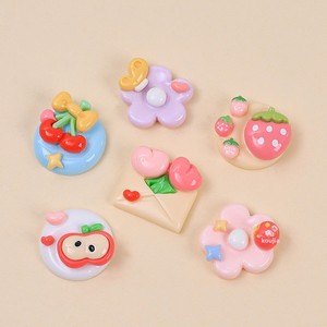 Decorazioni in Resina Plastica per Cover Telefono Stile Instagram, Design 'Sweet Berry Dream Diary', Accessori per Fermagli per Capelli - Product Image 3