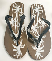 Modèle Fusheng à 0,29 Dollar, Tongs de Plage en PE pour Femmes et Hommes, Vente en Gros avec de Nombreux Motifs Différents
