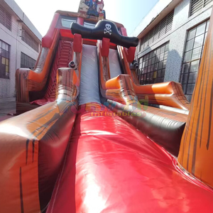 Tobogán inflable gigante doble para fiestas al aire libre, castillo inflable, tobogán acuático pirata para adultos - Product Image 3