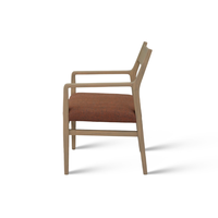 Chaise de salle à manger rembourrée en éponge haute densité avec cadre en bois de chêne pour restaurant, café, hôtel