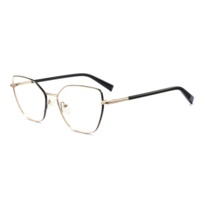 Mode polygone métal haute qualité <span class=keywords><strong>LE</strong></span> marque femmes lunettes optiques Anti-lumière bleue lunettes pour toutes les formes de visage Logo personnalisé - Product Image 5