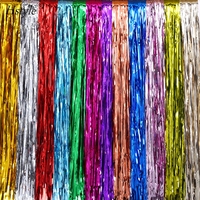 Rideau de porte en feuille d'aluminium, scintillant, à paillettes, 1x2M, SD005, pour fête, mariage, 3.28x6.56 ft