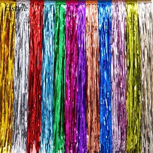 Rideau de porte en feuille d'aluminium, scintillant, à paillettes, 1x2M, SD005, pour fête, mariage, 3.28x6.56 ft - Product Image 4