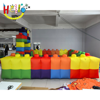 Blocs de construction Terrain de jeu gonflable Clôture Mur de jeu Pare-chocs Jeu Clôture gonflable