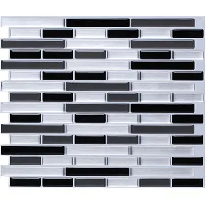 Bóc Và Dán Tường Gạch Tự Dính Sticker Backsplash 3D Tường Gạch Mosaic Trang Trí Nội Thất Backsplash Nhà Bếp Phòng Tắm