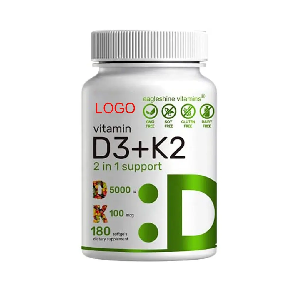 निजी लेबल विटामिन D3 K2 Softgel को बढ़ावा देता हड्डी और दांत स्वास्थ्य