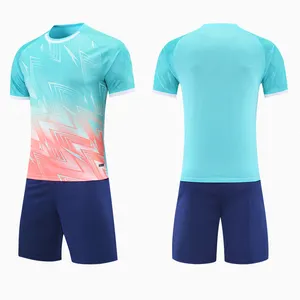 Custom Sublimated Soccer Shirt Uniform Football Club Set Men Customized Heat Transfer Soccer Jersey Sportswear Adults For Men