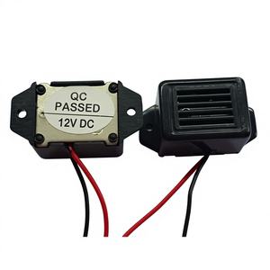 Mini Cicalino Meccanico Vibrante Rettangolare <span class=keywords><strong>12V</strong></span> 400Hz con Fili, Trasduttore Piezoelettrico per Allarmi e Sirene - Product Image 2