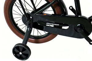 <span class=keywords><strong>Bicicleta</strong></span> Infantil <span class=keywords><strong>Vintage</strong></span> 2026 de 16 Pulgadas con Cuadro de Acero, Llantas de Aleación de Aluminio, Neumáticos Negros y Marrones, Ruedas de Entrenamiento, Portaequipajes Delantero/Trasero - Product Image 2