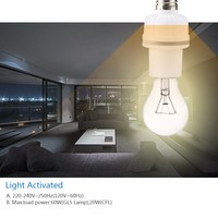 E27 Support de lampe intelligent Sensation de lumière Support d'ampoule automatique