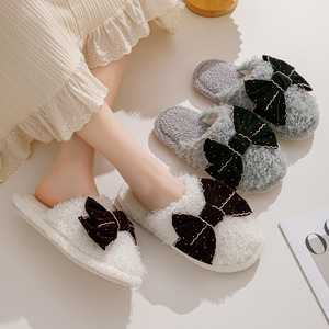 Pantuflas de Algodón para el Hogar con Suela de TPR, Personalización Profesional, Pantuflas de Felpa para Mujer con Envíos Rápidos - Product Image 2
