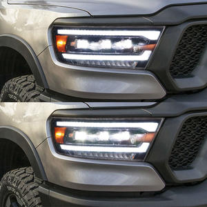 YU GUANG 2019 pour Dodge pour RAM 1500 assemblage <span class=keywords><strong>de</strong></span> phares LED haut nouveau Style 6000k température <span class=keywords><strong>de</strong></span> couleur lampe frontale DRL accessoires <span class=keywords><strong>de</strong></span> voiture - Product Image 2