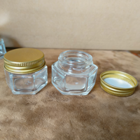 25g Mini Zeshoekige Anti-Muggen Kruidenzalf Glazen Potje met Aluminium Deksel Cadeau Spotgoed