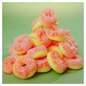 Minicrush Fruity Anillo de <span class=keywords><strong>melocotón</strong></span> liofilizado Crazy Gummy Candy Pieza crujiente en embalaje de bolsa - Product Image 1