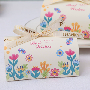 Boîte à dragées en forme de fleur de perle DAMAI pour les réceptions de mariage, les cadeaux de mariage, les décorations de table, boîtes en papier - Product Image 6