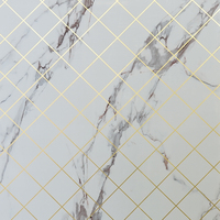 Panneau mural alternatif en PVC effet marbre, 1220*2440*3mm, revêtement brillant haute protection UV