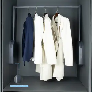 supplier Voice Control wardrobe clothes lift Smart Sensing electric wardrobe lift Touch Control closet wardrobe lifts