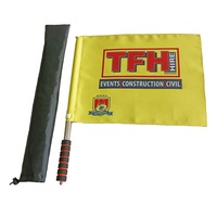 Drapeaux de communication pour arbitre de football, de golf et de rugby, personnalisés, à main, en tissu épais, vente chaude, fabrication chinoise