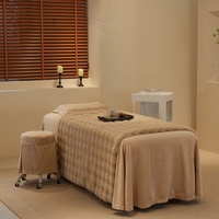 Parure de lit décorative légère en polaire kaki pour canapé, lit et couette, avec jupe de lit et drap