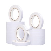 Ruban adhésif double face en mousse EVA avec papier de support blanc, épaisseur 1-3 mm, personnalisable, adhésif thermofusible haute viscosité, facile à déchirer