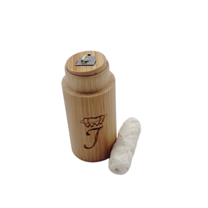 Fil dentaire en bambou au charbon de bois ciré végétalien personnalisé biodégradable à la saveur de menthe fraîche - Product Image 6