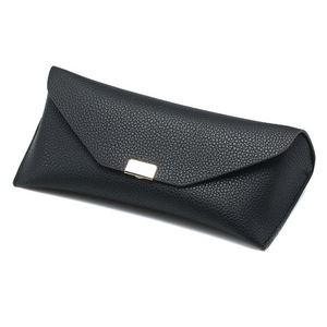 Custom Logo Fashion White Pink Square PU Bag <b>Glasses</b> Protective Cover Litchi Leather Sunglasses <b>Case</b> - Product Image 1