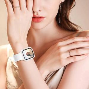 Étui de <span class=keywords><strong>protection</strong></span> en diamant pour <span class=keywords><strong>Apple</strong></span> <span class=keywords><strong>Watch</strong></span> Band 45mm 41mm <span class=keywords><strong>40mm</strong></span> 44mm 38mm 42mm, compatible avec les séries Iwatch 7 6 <span class=keywords><strong>SE</strong></span> 5 4 3 - Product Image 5