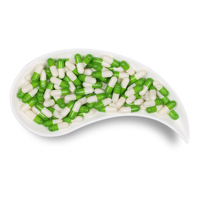Capsules Végétales Vides Biologiques Blanches et Vertes en HPMC de Qualité Pharmaceutique Certifiées Halal, Tailles 000, 00, 0, 1-4, Vente en Gros #