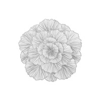 Tapis de salle à manger en PVC de luxe Offre Spéciale léger fleur d'hibiscus ronde évidé imperméable à l'huile tapis de tasse napperon