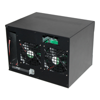 Boîtier de serveur NAS Mini ITX 8 baies en alliage d'aluminium, dernière génération, avec solution de stockage à rack de ventilateurs à échange à chaud, en stock
