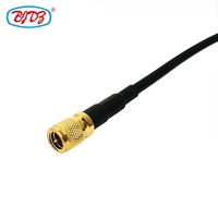 Assemblage de câble RF d'alimentation d'usine connecteur coaxial BNC mâle à 10-32 M5 Microdot UNF mâle avec assemblage de câble de raccordement RG174