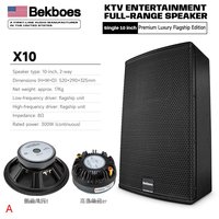 Haut-parleur pleine gamme 2 voies Bekboes X Series 10/12/15 pouces pour KTV, bar, scène et audio domestique