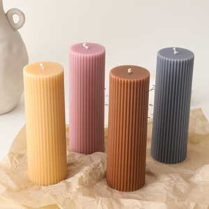 <span class=keywords><strong>Bougie</strong></span> <span class=keywords><strong>pilier</strong></span> créative faite à la main en cire de soja, décoration de mariage, <span class=keywords><strong>bougie</strong></span> géométrique de luxe, bon marché - Product Image 2