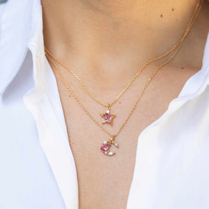 Personality Trend Star Moon Necklace