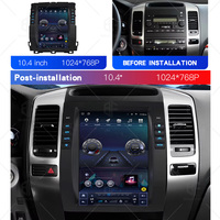 Layar Mobil Tesla 9.7 Inci GPS Navigasi Android Head Unit Radio Mobil untuk Toyota Land Cruiser Prado 120 Lexus GX470 2002-2009